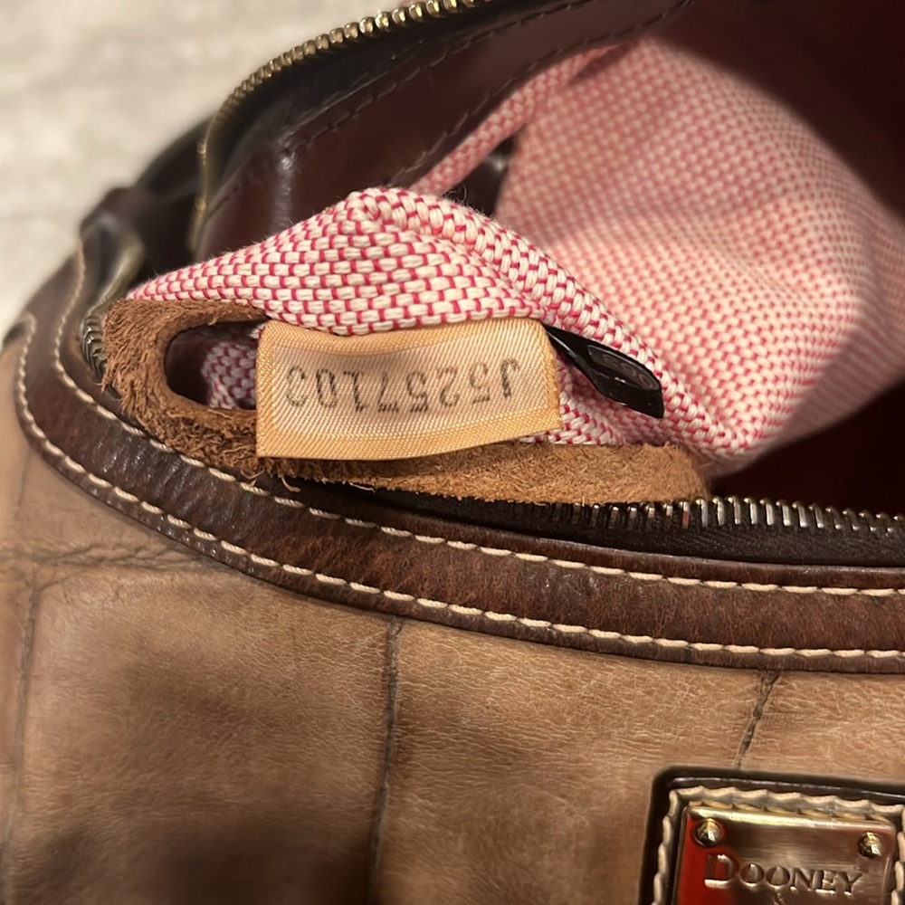 Dooney & Bourke Leather Shoulder Bag - Picture 9 of 11